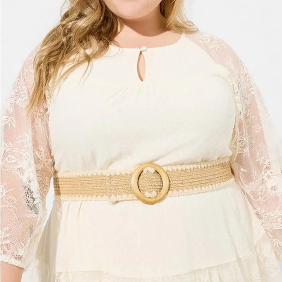 Festi Lace Clip Dot Mini Dress torrid - Picture 12 of 13